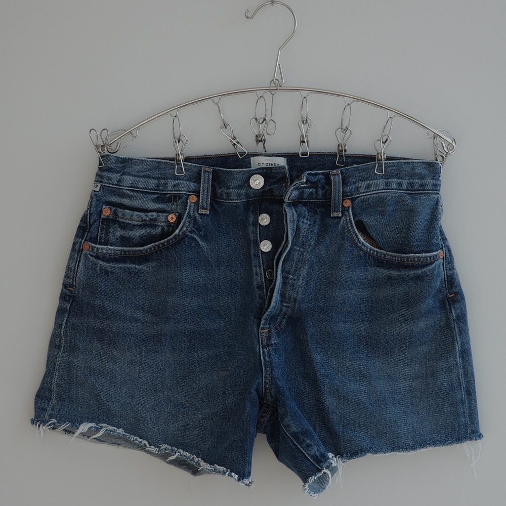 Citizens Of Humanity Dark Blue Denim Shorts